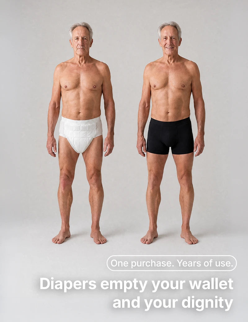 Men’s Maximum Absorbency Washable Incontinence Boxer