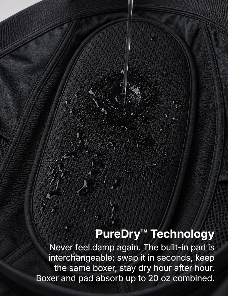 Men’s Maximum Absorbency Washable Incontinence Boxer