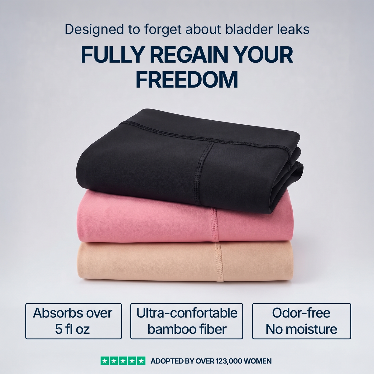 Leakproof High-Waist Incontinence Panties