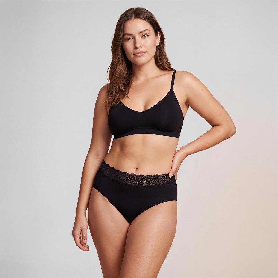 Leakproof Lace-Waist Panties