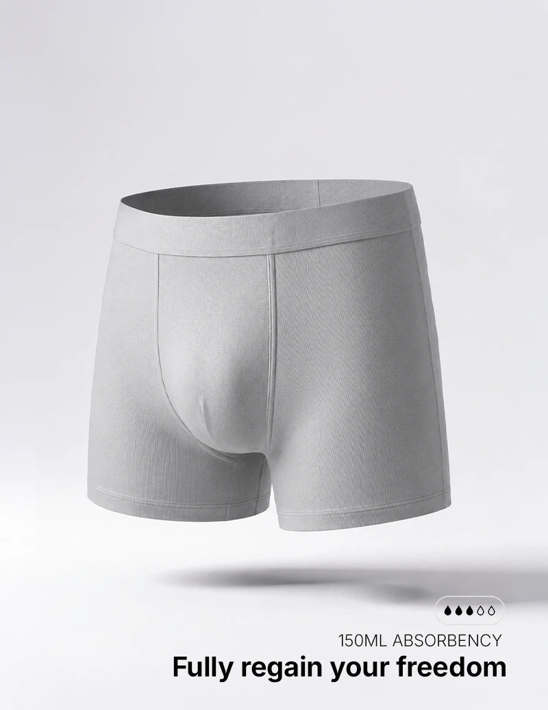 Men’s Light Absorbent Washable Incontinence Boxer