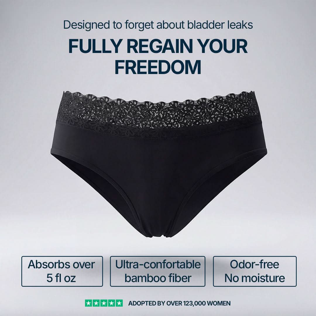 Leakproof Lace-Waist Panties